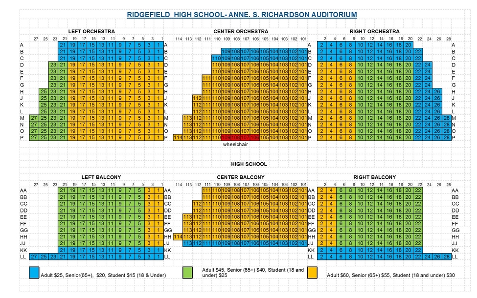 Ridgefield Playhouse Seating Chart