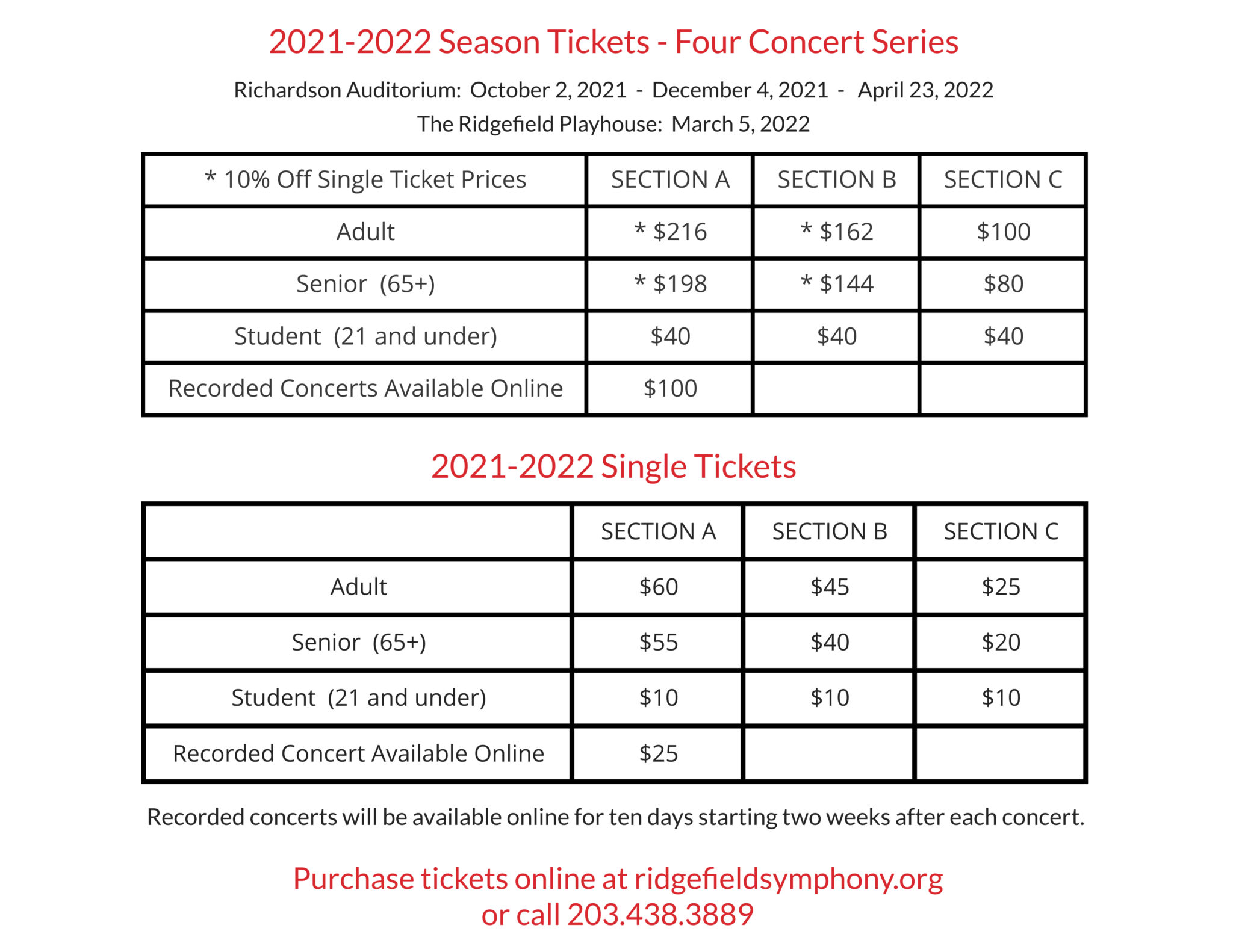 boreal night ticket prices